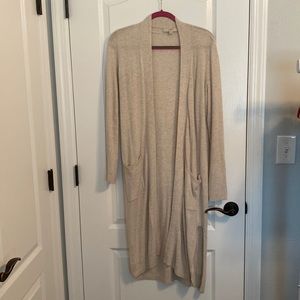 LOFT Beige Cardigan Long